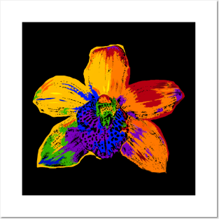 Rainbow Orchid 2 Posters and Art